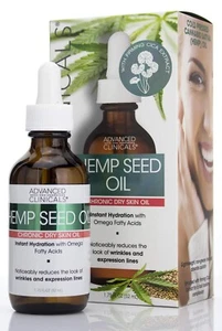 Advanced Clinicals Hemp Seed Oil 1.75 fl oz Reduces Wrinkles NEW & SEALED!!! - Picture 1 of 3