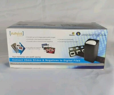 VuPoint 35mm Slide  & Negatives Converter Digital Photo 5MP FC-C1-VP Open Box - Image 1 of 4