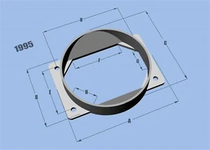 Vibrant Performance 1995 Mass Air Flow Sensor Adapter Plate - Picture 1 of 1