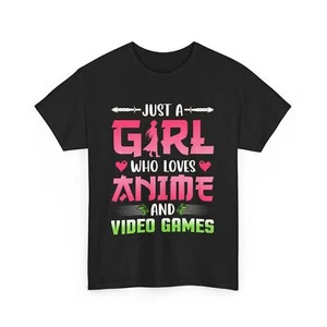 Just a Girl who loves Anime Shirt | Japanese Manga T-Shirt | Cool Anime Inspired - Picture 1 of 73