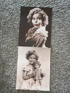LOT OF 2 SHIRLEY TEMPLE 11” x 14” SEPIA PRINTS PHOTOS VINTAGE SET - Picture 1 of 8