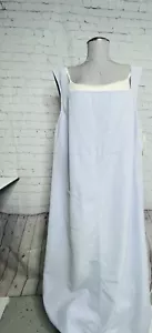 Maren Maxi Etuikleid Gr. XL blau seitliche Knöpfe ärmellos Freizeit 90er USA Y2K - Bild 1 von 12