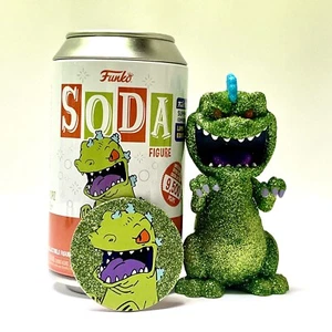 CUSTOM Funko Soda Pop - Reptar *DIAMOND GLITTER CHASE* Rugrats - Picture 1 of 7