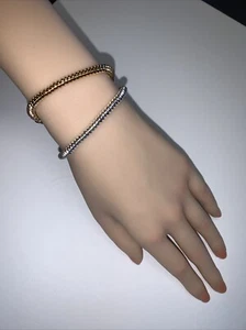 Hämatit zweifarbig Stretch Armband Heilung zwei Schoß Schicht schönes Geschenk - Bild 1 von 7