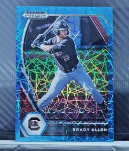 Brady Allen 2021 Prizm Draft Picks CAROLINA BLUE VELOCITY SP #PDP149 - Picture 1 of 2