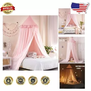 Large Dome Kids Bed Canopy - Double Layer Mosquito Net for Playful Dreams - Picture 1 of 11