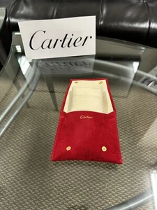 NEU Cartier Wildleder Schmuck / Uhrenetui ... AUTHENTISCH...Made in Italy...Selten - Bild 1 von 6