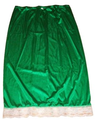 Tricot de nailon VERDE KELLY DESLIZAMIENTO MÁS LARGO hombres mujeres cintura 44-54" * longitud 40" ** Foto 1 de 4