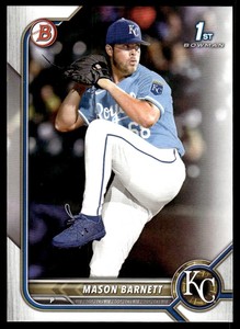 2022 Bowman Draft Mason Barnett 1st Bowman - BD-172 - Kansas City Royals