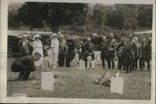 Foto imprensa 1920 Cemitério Arlington, Sec Da Guerra Nd Baker em H Túmulo de Coquelet