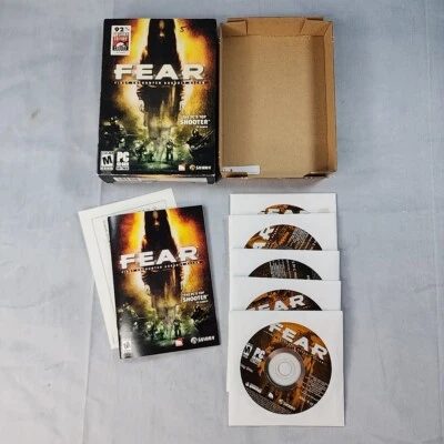 F.E.A.R.: First Encounter Assault Recon FEAR (PC, 2005)Complete CIB 5 Discs Game - Image 1 of 4