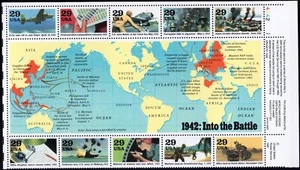 Scott #2697 1942: Into the Battle Sheet of 10 Stamps - MNH - Picture 1 of 1
