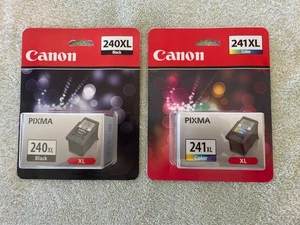 Cartucce di inchiostro Canon 240XL (nero) e 241XL (colore) (set di 1 ea), sigillate in fabbrica - Foto 1 di 5