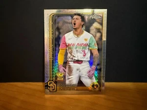 Jackson Merrill 2025 Topps Chrome Refractor ASR #61 Padres in Nice Shape! - Picture 1 of 6
