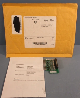 Rockwell Allen Bradley AK-M9-115VAC-1 Digital Interface Module 115V Ser.A - Image 1 of 4