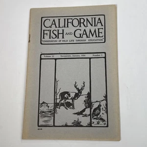 California Fish and Game Booklet -- 1926 Volume 12 Number 1 -- Merced Hunting - Picture 1 of 4