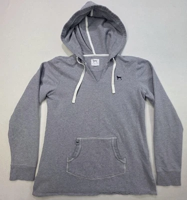 The Black Dog Hoodie Sweatshirt Women's M Gray Pullover Casual V neck - Image 1 of 4