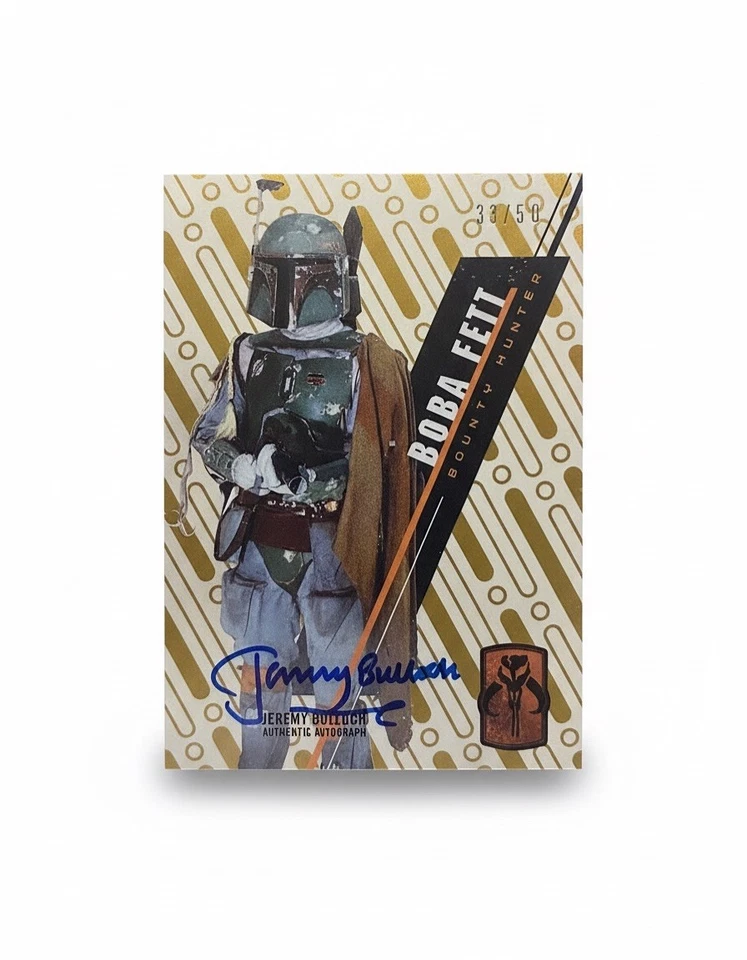 2016 Topps Star Wars High Tek Boba Fett /50 Jeremy Bulloch Auto Mandalorian mint - Image 1 of 2