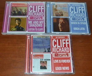 Cliff Richard EMI 2on1 3 CD Bundle - Good News, Listen To Cliff, When In Spain. - Picture 1 of 6