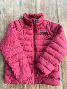 Patagonia Kinder Jugend Unisex Daunen Pullover Jacke rot Wachs Puffer Mantel 5-6 XS - Bild 1 von 23