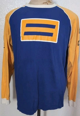 Винтажная футболка Shift для мотокросса с длинным рукавом размер XL желтый синий - Изображение 1 из 4