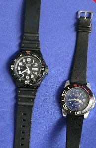 Vintage Casio Mens Diver Watches Both Fully Working But Water Not Tested - Picture 1 of 7