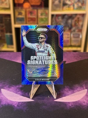 2023 Prizm Spotlight Signatures Blue & Carolina Hyper /25 Cole Custer Auto - Image 1 of 2