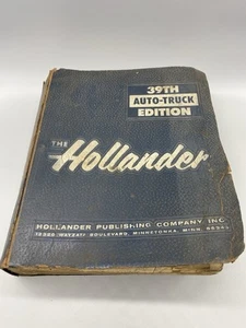 The Hollander 39th Auto-Truck Interchange Edition Manual - Vintage 1973 - Picture 1 of 12