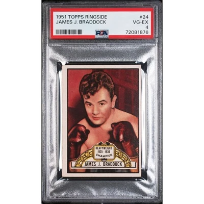 1951 Topps Ringside James Braddock PSA 4 Cinderella Man Heavyweight Champion - Image 1 of 4