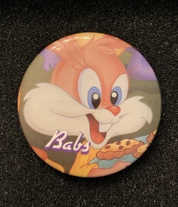 Prendedor de botón vintage Looney Toons Babs Bunny Tiny Toons (Warner Bros, 1991) - Imagen 1 de 5