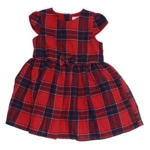 Baby C&A, Kleid, Größe: 74, Rot/Mehrfarbig, Polyester, Glencheck, Flanell #zSd - Bild 1 von 5