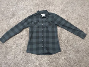 Dixxon Flannel 13 Heritage Damen schwarz kariert Knopf XL Grunge Workwear Skate - Bild 1 von 9