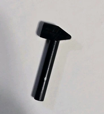 Lego Part 4522 Minifigure, Utensil Tool Mallet / Hammer 1 Vintage Black - Image 1 of 2