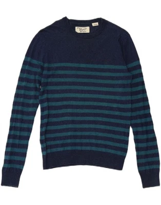 Suéter Jersey PENGUIN Mujer Cuello Redondo Reino Unido 10 Pequeño Azul Marino Rayas CK10 Foto 1 de 3