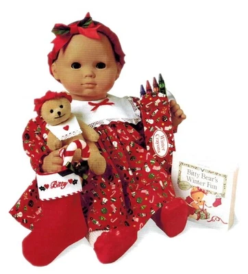 American Girl Bitty Baby Holiday Set Dress & Headband only 1995 RETIRED Preowned - Image 1 of 4