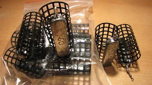 10 Stück Futterkorb mit Wirbel - Metall 60g Handarbeit  - Foto 1 di 1