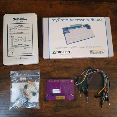 National Instruments NI myDAQ. myProto Accessory Board, Electronics Bundle #2 - Image 1 of 4