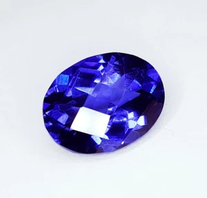Zertifizierter ovaler 10 kt natürlicher blauer Tansanit loser Edelsteinschliff Tansanit Edelstein G20 - Bild 1 von 14