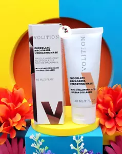 Volition Chocolate Macadamia Hydrating Mask - Hyaluronic Acid & Collagen 2 oz - Picture 1 of 5