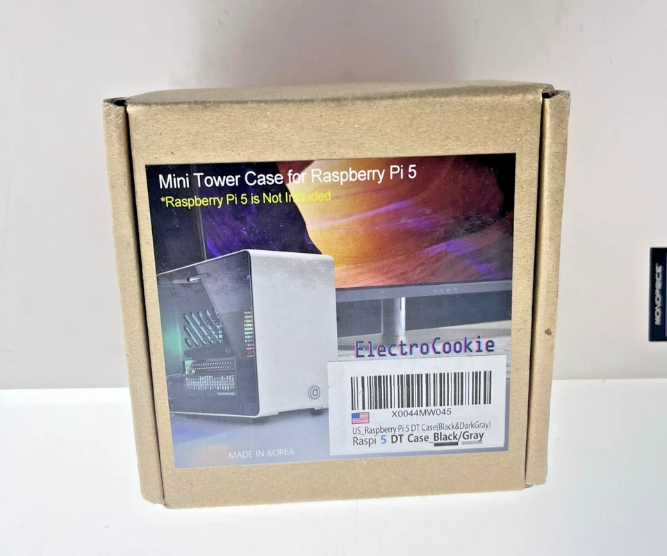 Electrocookie Raspberry Pi5 Case Aluminum Mini Tower Case With Cooling Fan Color - Image 1 of 3