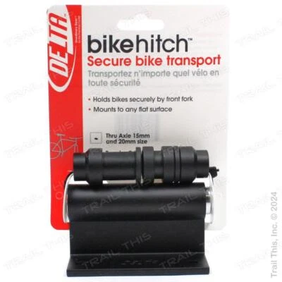 Bloque de enganche para bicicleta Delta de alta resistencia eje pasante montaje de horquilla 15/20 mm soporte para plataforma de camión Foto 1 de 3