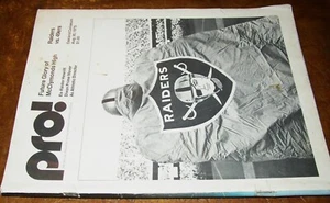1975 30. August Oakland Raiders PRO Spielprogramm San Francisco 49ers Vorsaison - Bild 1 von 3
