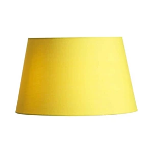 Yellow Cotton Fabric Empire Drum Lampshade Table Or Ceiling Light Shade 4 Sizes - Picture 1 of 2