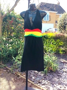 NEW ARRIVAL, Jamaica Rasta Colour, Backless Dress.......Size 14 - Picture 1 of 2