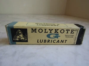 Vintage The Alpha-Molykote Corp Molykote G Lubricant in Original Box- Used Tube - Picture 1 of 4