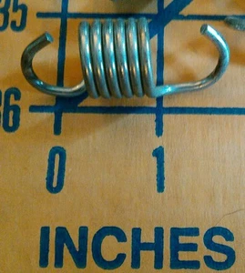 Set of Three (3) Steel Chrome Springs 1.5 - 2 in. Long by 5/8 in. Diameter 0.625 - Picture 1 of 3