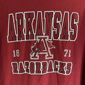 Camiseta Arkansas Razorbacks Roble Rojo Adulto Hombre UofA Talla XXL DE COLECCIÓN AÑOS 90 Deletrear - Imagen 1 de 9