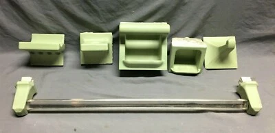 Antique Green Towel Bar Hook Soap Toothbrush Cup Holders Mount in Wall 1554-21B - Image 1 of 4