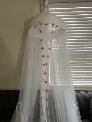 POMPONES DE CAMA PARA NIÑOS GRANERO DE CERÁMICA CON DOSEL/ROSA Foto 1 de 4