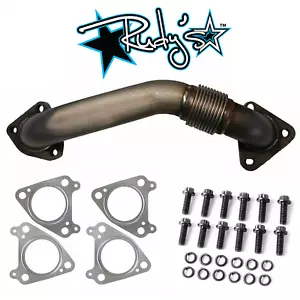 Rudy's Passenger Side Up Pipe Kit With Bolts & Gaskets For 01-04 LB7 6.6 Duramax - Picture 1 of 4